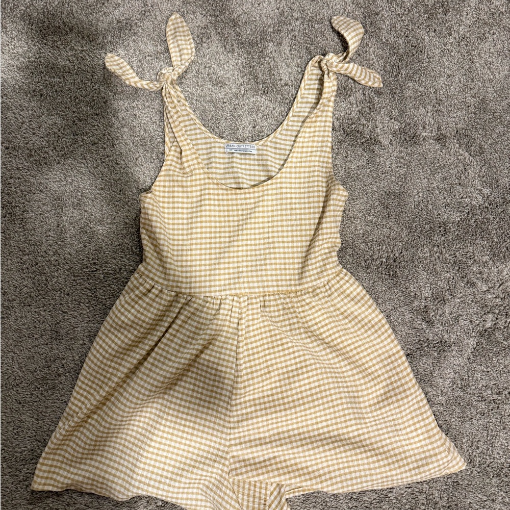 Urban Outfitters Striped Tie-Strap Romper